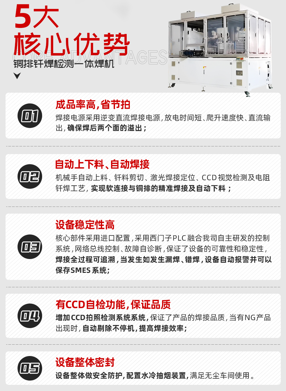 銅排釬焊檢測一體焊機(jī)核心優(yōu)勢