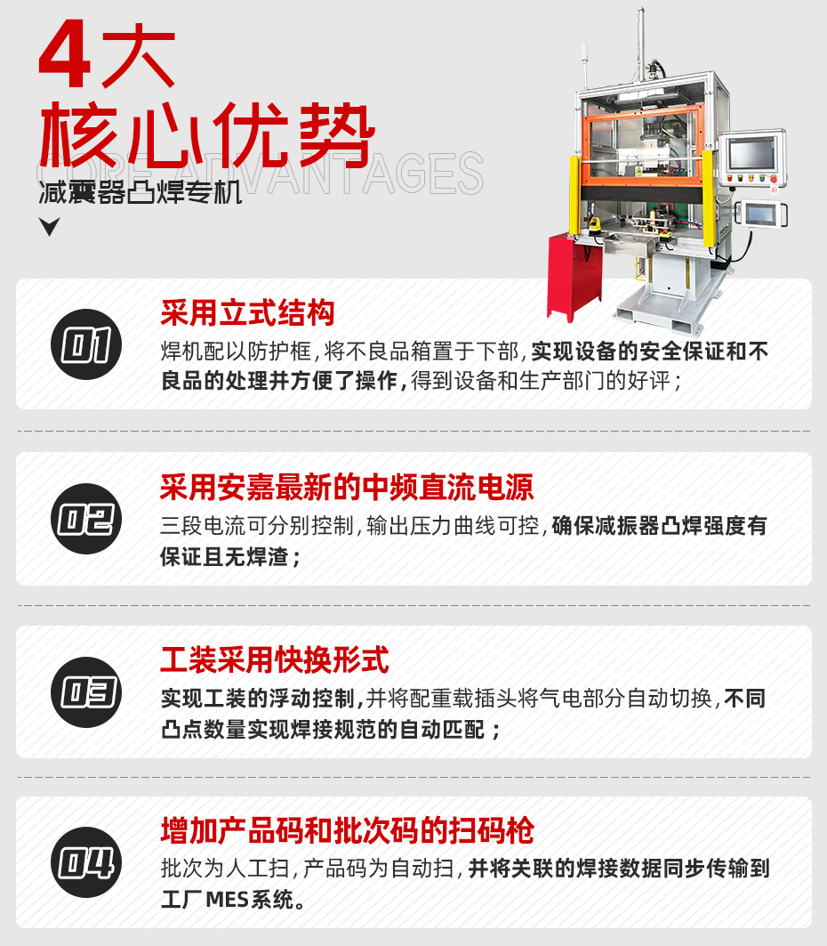 減震器凸焊專機核心優(yōu)勢